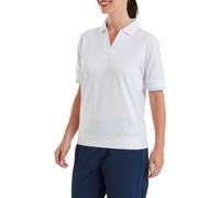 FootJoy Maglia Polo Texture, bianco/blu ghiaccio