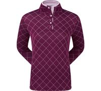 FootJoy Maglia trapuntata Layer, vino rosso