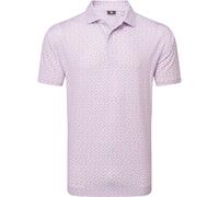 FootJoy Polo floreale con stampa a schizzo Lisle, rosa