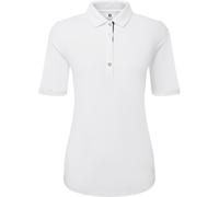 FootJoy Polo Lisle increspato, mezza manica, bianco