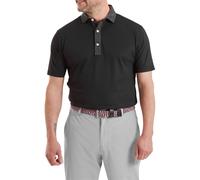 FootJoy Polo Star Geo Trim Pique, nero