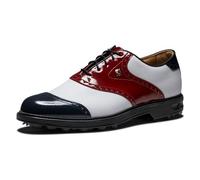 FootJoy Premiere Series Wilcox - Scarpe da Golf da Uomo, Rosso Bianco Blu Vernice, 41 EU