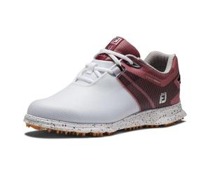 FootJoy PRO|SL Sport, Scarpe da Golf Donna, Bianco Nero Borgogna, 40 EU