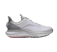 FootJoy Quantum BOA scarpe da golf uomo, bianco/grigio, senza chiodi, 45, Sistema BOA, standard
