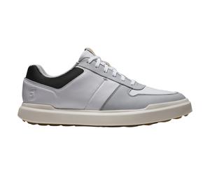 FootJoy Scarpe da golf Contour Casual, bianco/grigio/nero