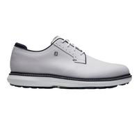 FootJoy Scarpe da golf da uomo Traditions Blucher, senza tacchetti, bianco/navy
