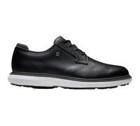 FootJoy Scarpe da golf da uomo Traditions Blucher, senza tacchetti, nero/grigio/bianco