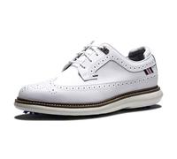 Footjoy Scarpe da Golf da Uomo Tradizioni, Bianco/Bianco/Grigio, 44 EU