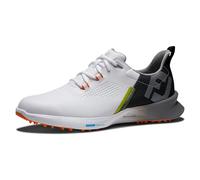 FootJoy Scarpe da golf Fuel Uomo, Bianco Nero Arancione, 40 EU
