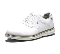 Footjoy Scarpe da Golf Traditions Uomo, Bianco/Bianco, 10 Wide