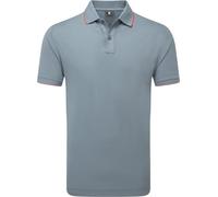 Footjoy Tipped Pique Mens Flint/Hibiscus L Polo