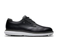 FootJoy Traditions Blucher scarpe da golf da uomo, nero/grigio/bianco blucher, senza chiodi, 42.5, larga