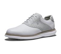 FootJoy Traditions, Scarpe da Golf Uomo, Bianco Grigio Bianco, 44 EU