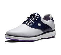 FootJoy Tradizioni Fj, Scarpe da Golf Donna, Bianco Navy Viola, 40.5 EU