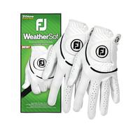 FootJoy Guanto WeatherSof 2-Pack, bianco/nero