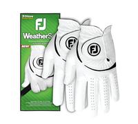 FootJoy WeatherSof - Guanti da golf da uomo, confezione da 2, colore: bianco