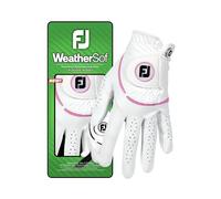 FootJoy WeatherSof - Guanto da golf, da donna, colore: bianco/rosa