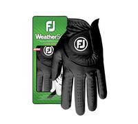 FootJoy WeatherSof, guanto da golf da uomo, nero, taglia L, indossato sulla mano sinistra