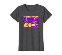 Footloose Neon Panel Title Logo Maglietta, Donna, Grigio Scuro, 3XL