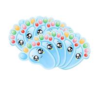 Footprint Decals Stickers, 15 Pairs Waterproof, Kindergarten Classroom Decals, Educational Feature Color Recognition and Decoration, for Preschool Children's Room Playroom School Learning Activities