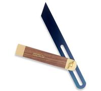 Footprint Tools 7.5"/190mm Scorrevole Bevel - Anti-ruggine Chimicamente Blued Acciaio Temperato Lama. Noce Stock per Durabilità. Raccordi in ottone per la longevità. Controllare Angoli/segni giunti nella falegnameria.