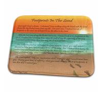 Footprints In The Sand Jr Spiritual Zerbino Ingresso Asciugatura Rapida Tappeto Entrata Trappola Sporco Tappeto Da Bagno Per Cucina Interno Esterno 40X60 Cm
