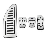 Footrest Pedali Decoration Per Fiesta MK7 2009-2015 Per Ecosport 2012-2017 Copripedali Per Auto Acceleratore Pedali Del Gas Cuscinetti Lega Di Alluminio Gomma Frizione Freno(MT with Rest)