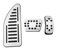 Footrest Pedali Decoration Per Fiesta MK7 2009-2015 Per Ecosport 2012-2017 Copripedali Per Auto Acceleratore Pedali Del Gas Cuscinetti Lega Di Alluminio Gomma Frizione Freno(AT with Rest)