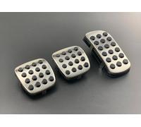 Footrest Pedals NO Foratura Car Styling Pedale Carburante Gas Freno Copertura Pad Piastra Per Vertsa Note Sunny Per Micra Per Livina Per X Trail T30 Pedal Pad(Manual 3pcs)