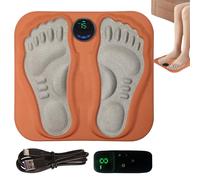 Foots Massager - EMS Foot Massager | Foot Circulation Stimulator | With Remote 3D Texture Reflexology Pad USB Pressure Points Feet For Sleep Workplace Athletes Workout Mother Elderly