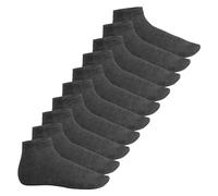 Footstar Calzini corti da uomo e da donna (10 paia) in cotone - Sneak it!, antracite., 41-44