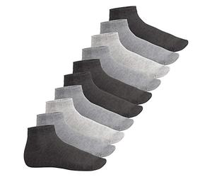 footstar! Donne Uomo - 10 Coppia SNEAK IT! calze corte gambo corto (39-42, Classic Grey)
