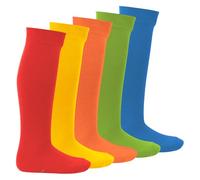 Footstar EVERYDAY! 5 paia di calzini al ginocchio per bambini, calze lunghe per ragazze e ragazzi, calzini basic per bambini al ginocchio, PRISMA, 23-26