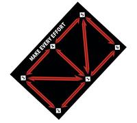 Footstep - Tappetino da allenamento portatile per allenamento atletico | Attrezzatura per il controllo della palla per lo sviluppo di abilità, attrezzatura silenziosa per l'allenamento del calcio per