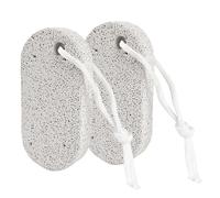 Footstone Scrubber - 2 Pezzi Di Pietra Di Pomice Naturale Per La Cura Del Piede | Robusto Demolizione Corneale Per Tacchi, Mani, Gomiti E Corpo | Plastificante Per Uomini E Donne, Applicazione