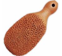 Footvital Pietra pomice per piedi, esfoliante per piedi, rimozione calli, in terracotta naturale, esfolia e leviga la pelle ruvida