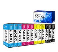 Fooylen 604XL - Cartuccia d'inchiostro di ricambio per Epson 604 Multipack compatibile con Expression Home XP2200 XP2205 XP3200 XP3205 XP4200 XP4205 Workforce WF-2910DWF WF-2930DWF WF-2935DWF