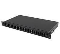 FOP1-24SD-LQB Patch Panel in fibra ottica nero Numero di porte: 24 rack 19" A...