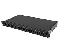 FOP1-24SS-LDB Patch Panel in fibra ottica nero Numero di porte: 24 rack 19" A...