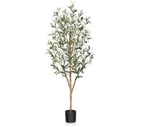 Fopamtri Ulivo Finto da Interno 120cm Piante Finte Olivo Artificiale con Tronchi Natural, Olive Tree plant Artificial in Vaso per Casa Camera da Letto Ufficio Decorazioni (1 Pezzi)