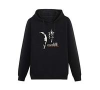 FOPJRUISDAEL Joe Cocker Profile Hymn for My Soul 2009 Tour Men Hoodies with Drawstring Pockets Men's Hooded Sweater Black 3XL