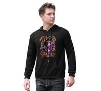 FOPJRUISDAEL Men's 20 Years Heisei Kamen Rider Decade Zi-OPrinted Pullover HoodiesLong Sleeve Hooded Sweatshirt S
