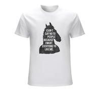 FOPJRUISDAEL Men's Bojack Horseman Graphic, Cartoon Tee, T-Shirts White XXL
