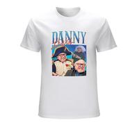 FOPJRUISDAEL Men's Danny Devito Homage Tee Top Movie Director Film T-Shirts White S