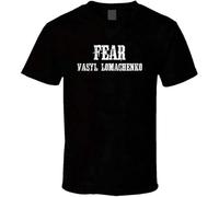 FOPJRUISDAEL Men's Fear Vasyl Lomachenko Boxer T Shirt T-Shirts Black S