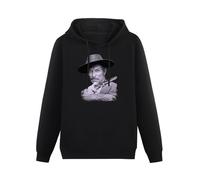 FOPJRUISDAEL Men's Long Sleeve Lee Van Cleef Western Actor Movie The Bad Hoody Sweatershirt Black L