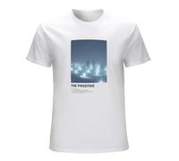 FOPJRUISDAEL Men's Rhn The Prestige V2 Bale Jackman Movie Christopher Nolan T-Shirts White M