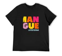 FOPJRUISDAEL Men's The Human League Hysteria Designer T-Shirts Black XXL