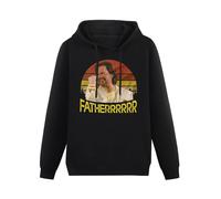 FOPJRUISDAEL Men's The It Crowd Long Sleeve Hooded Sweatshirt Hoodies with Drawstring Pockets Black L