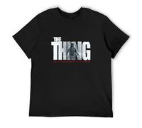 FOPJRUISDAEL Men's The Thing John Carpenter T-Shirts Black 3XL
